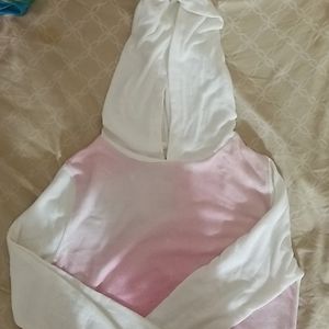 White/Pink Hoodie